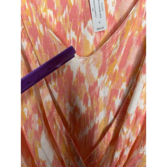 SOMA Weekend Super Soft Ikat Belted Midi Padded Bust Bra Dress Size Small NWT - Picture 4 of 10